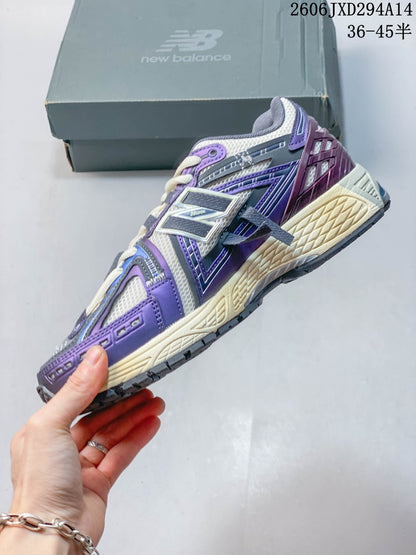 New Balance 1906AB Retro Sneakers in Cream, Purple and Blue