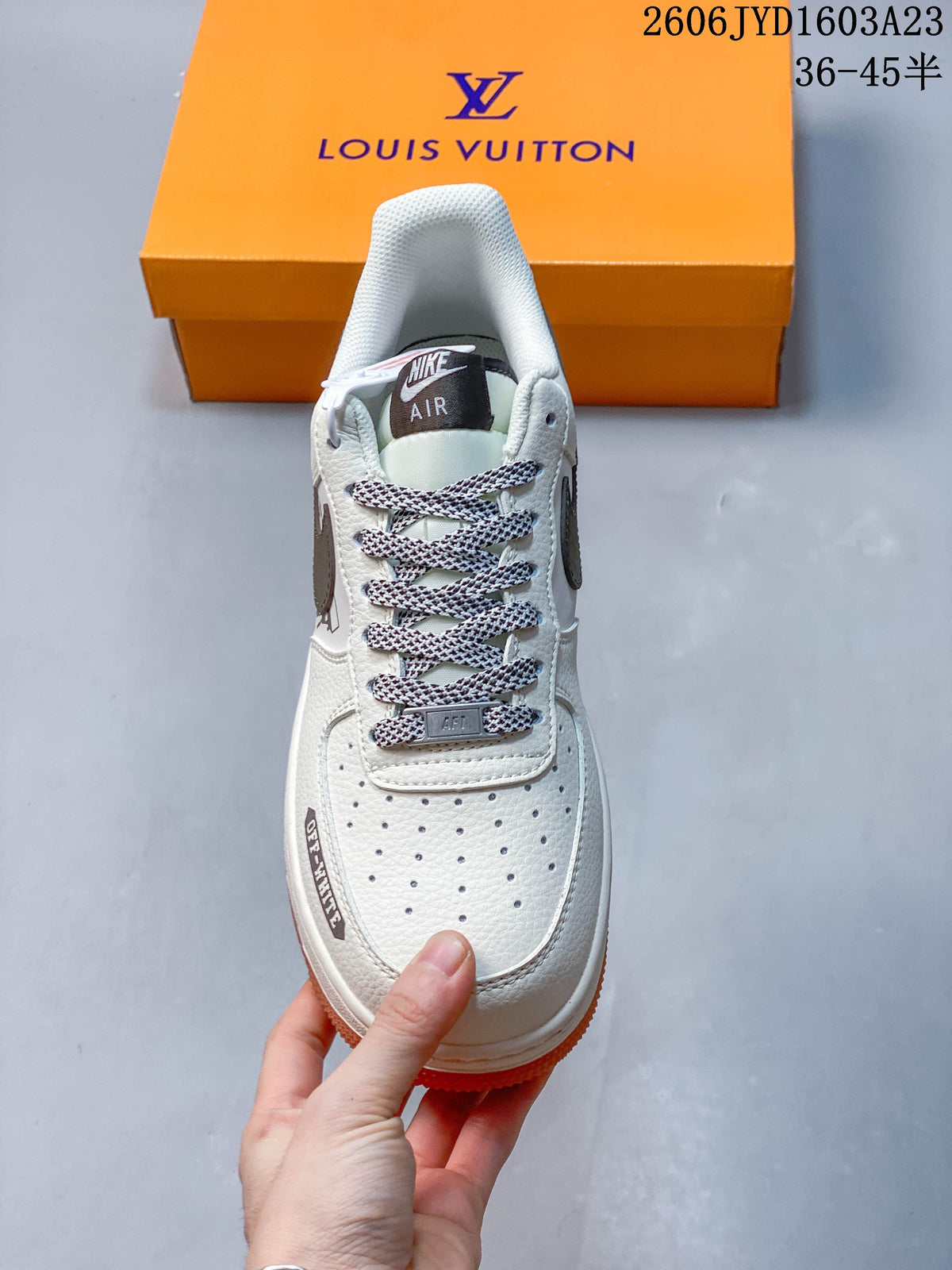 Nike Air Force 1 '07 Low Off-White Style Sneakers