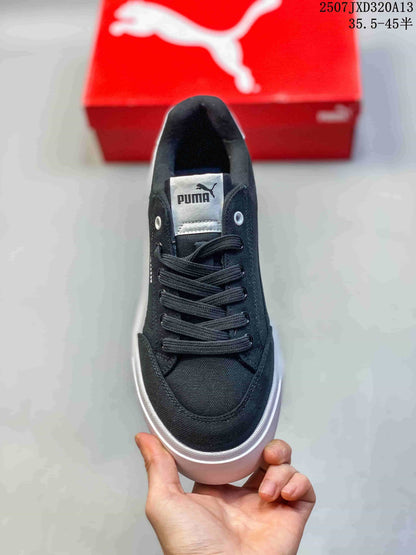 PUMA Palermo Leather Black Low-Top Sneakers