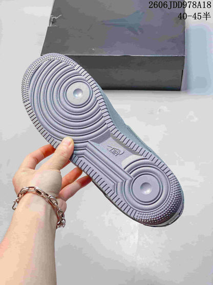 Nike Air Force 1 Low Sneakers, Gray Snake-Pattern