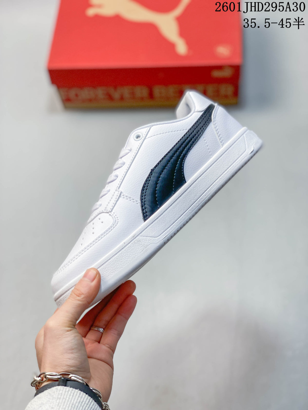 Puma Caven 2.0 White Low-Top Sneakers 395082