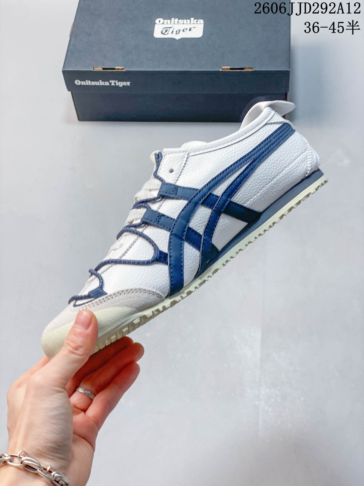 Onitsuka Tiger Mexico 66 Deluxe White Navy Sneakers