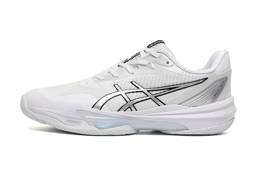 ASICS Sky Elite FF 3 White Silver Indoor Court Shoes