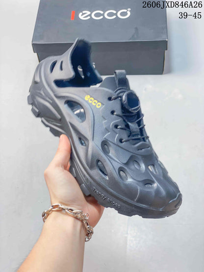 ECCO Summer Clog-Style Sandals with Adjustable Lacing