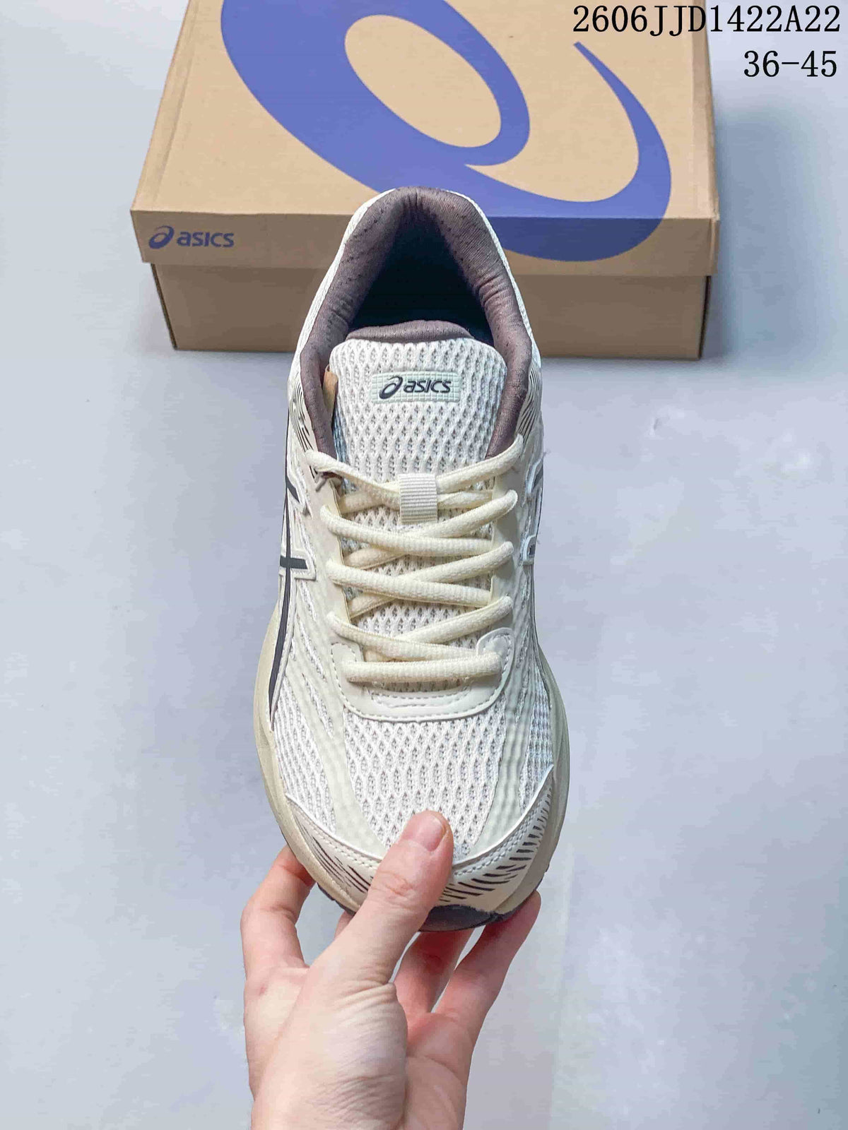 ASICS GEL-FLUX Running Shoes, Cream and Navy