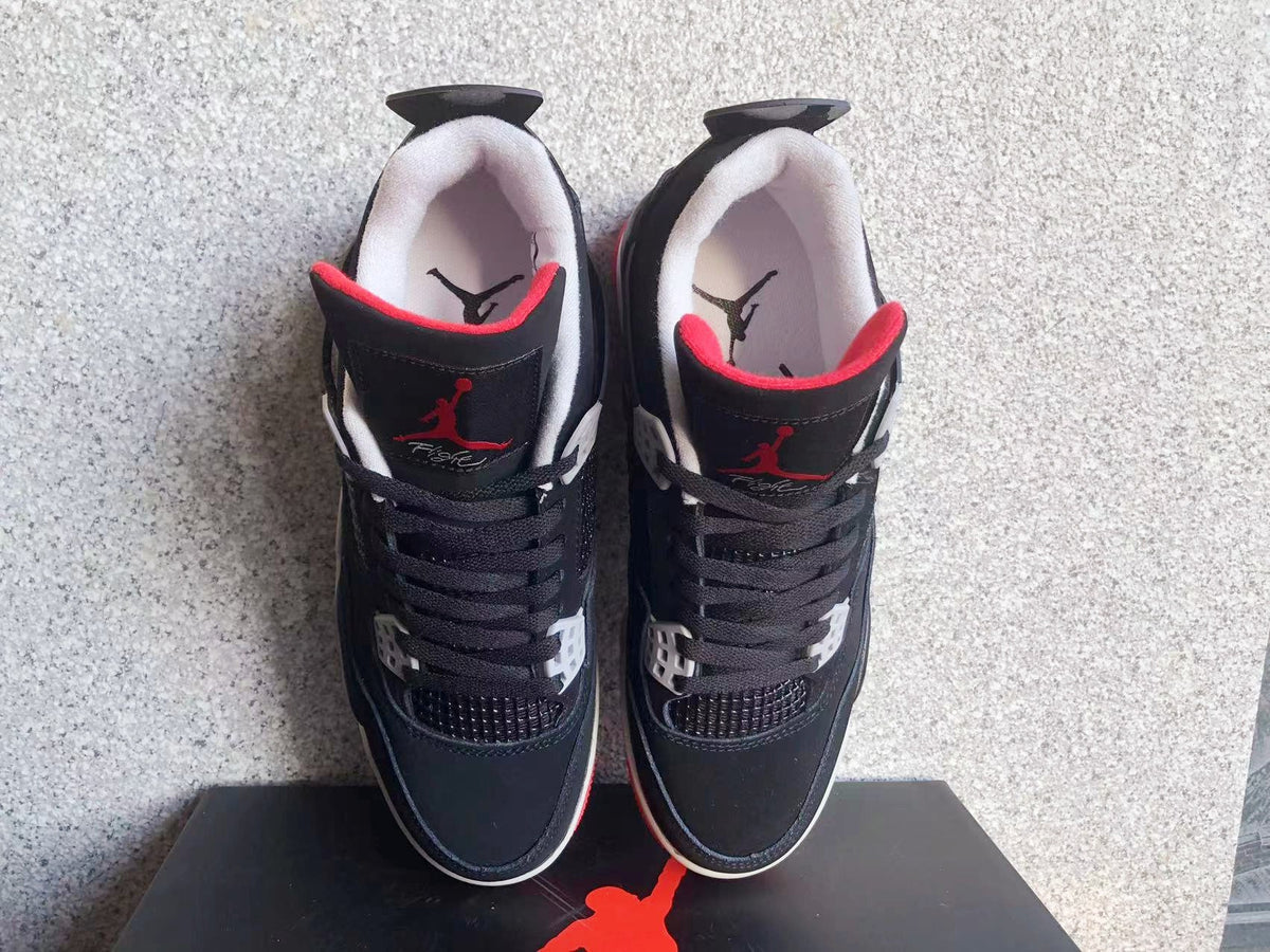 Jordan Air Jordan 4 Black Grey Red Sneakers