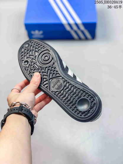 Adidas Spezial Low-Top Sneakers in Black and White