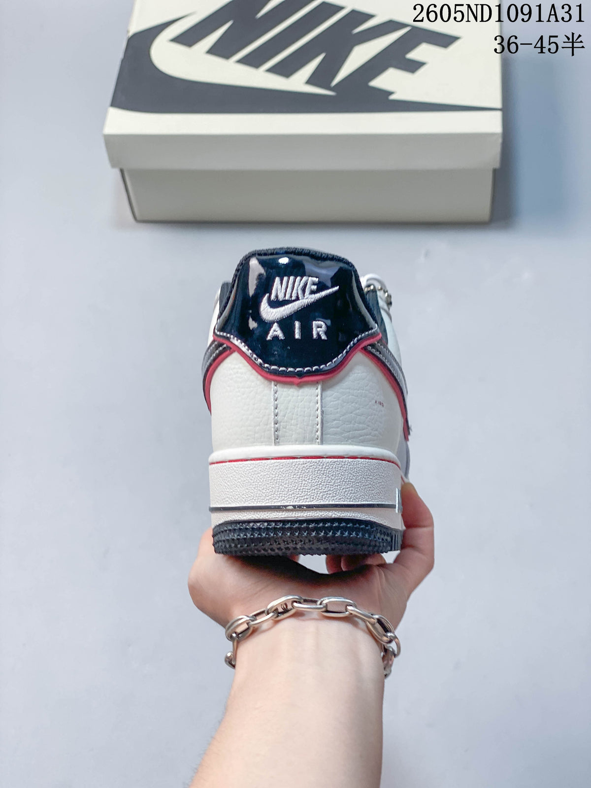 Nike Air Force 1 ’07 Low Sneakers White Navy Red
