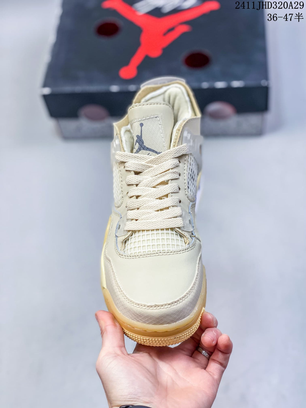 Jordan Air Jordan 4 Retro OG Sail Mid-Top Sneakers