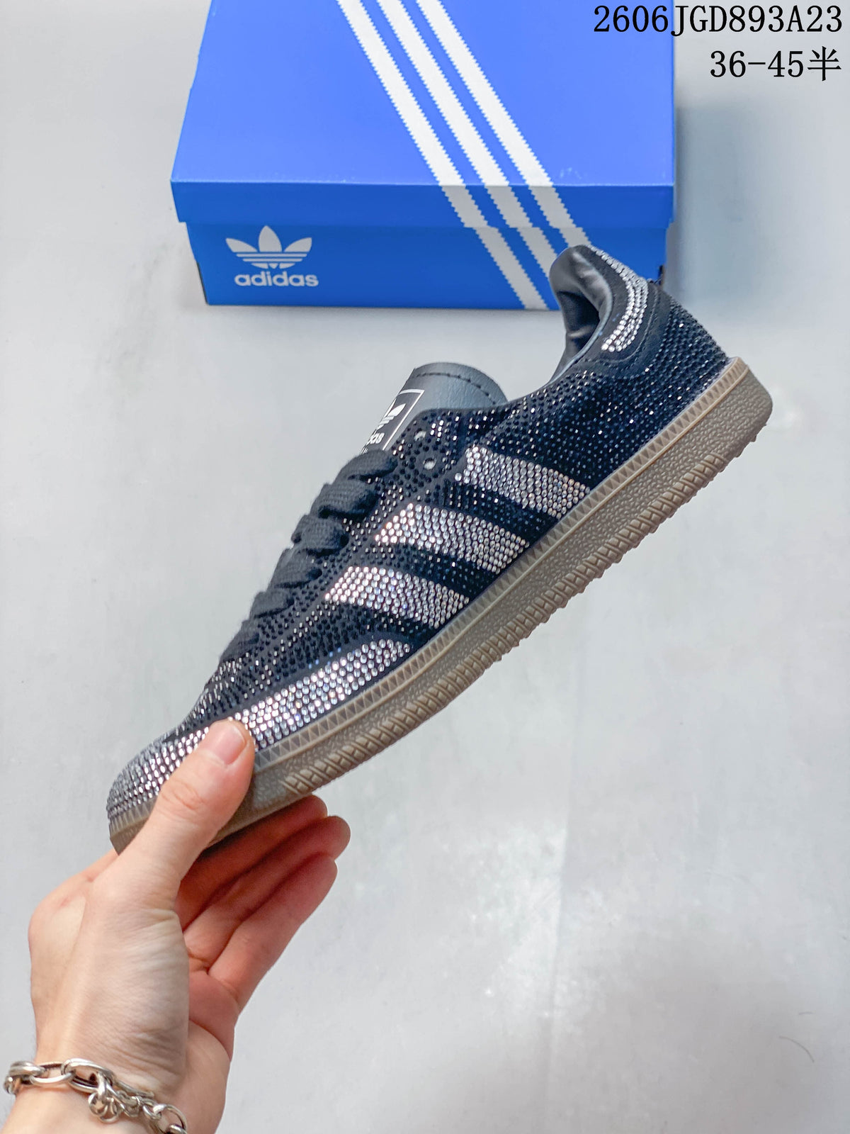 Adidas Handball Spezial Rhinestone Sneakers in Black
