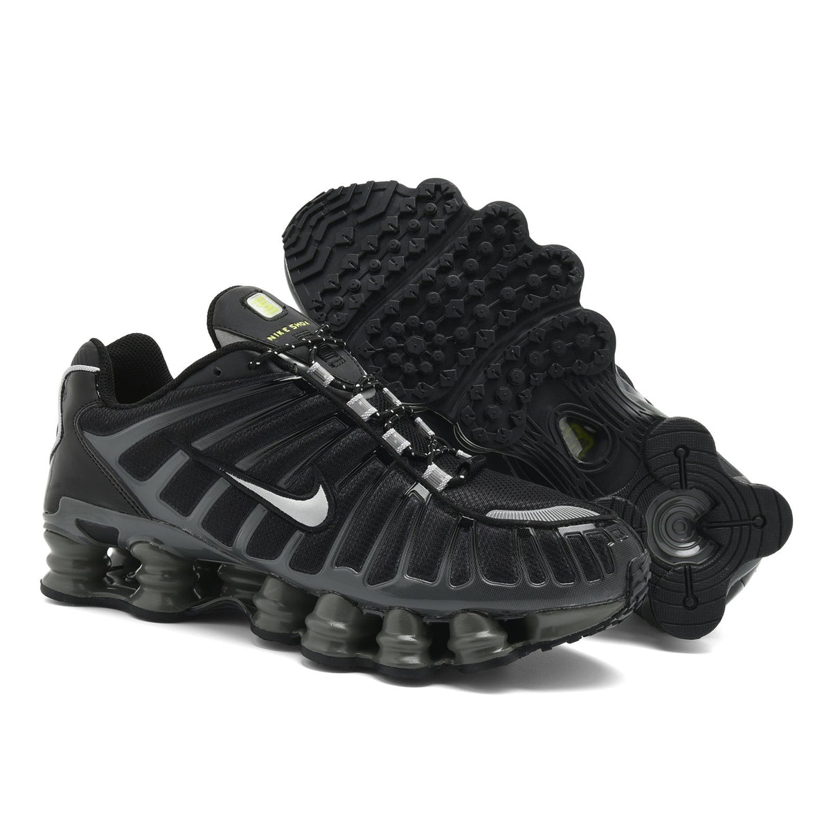 Nike Shox TL Sneakers in White and Red