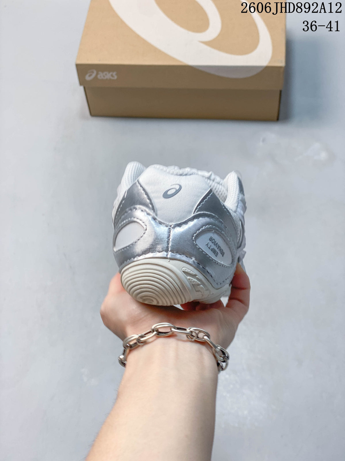 ASICS x empty behavior Hypersync Silver Low-Top Sneakers