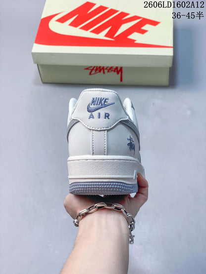 Nike Air Force 1 Low White and Grey Sneakers