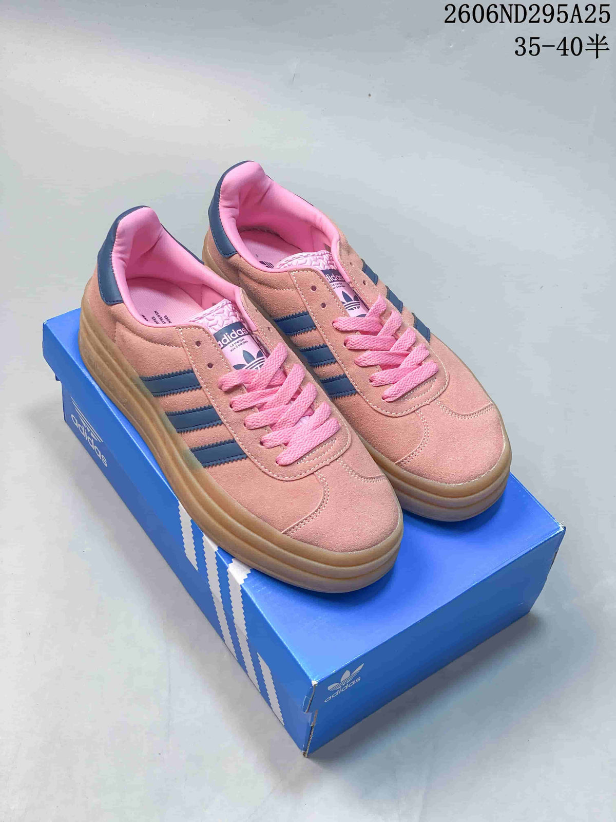 Adidas Gazelle Bold W Pink Suede Platform Sneakers