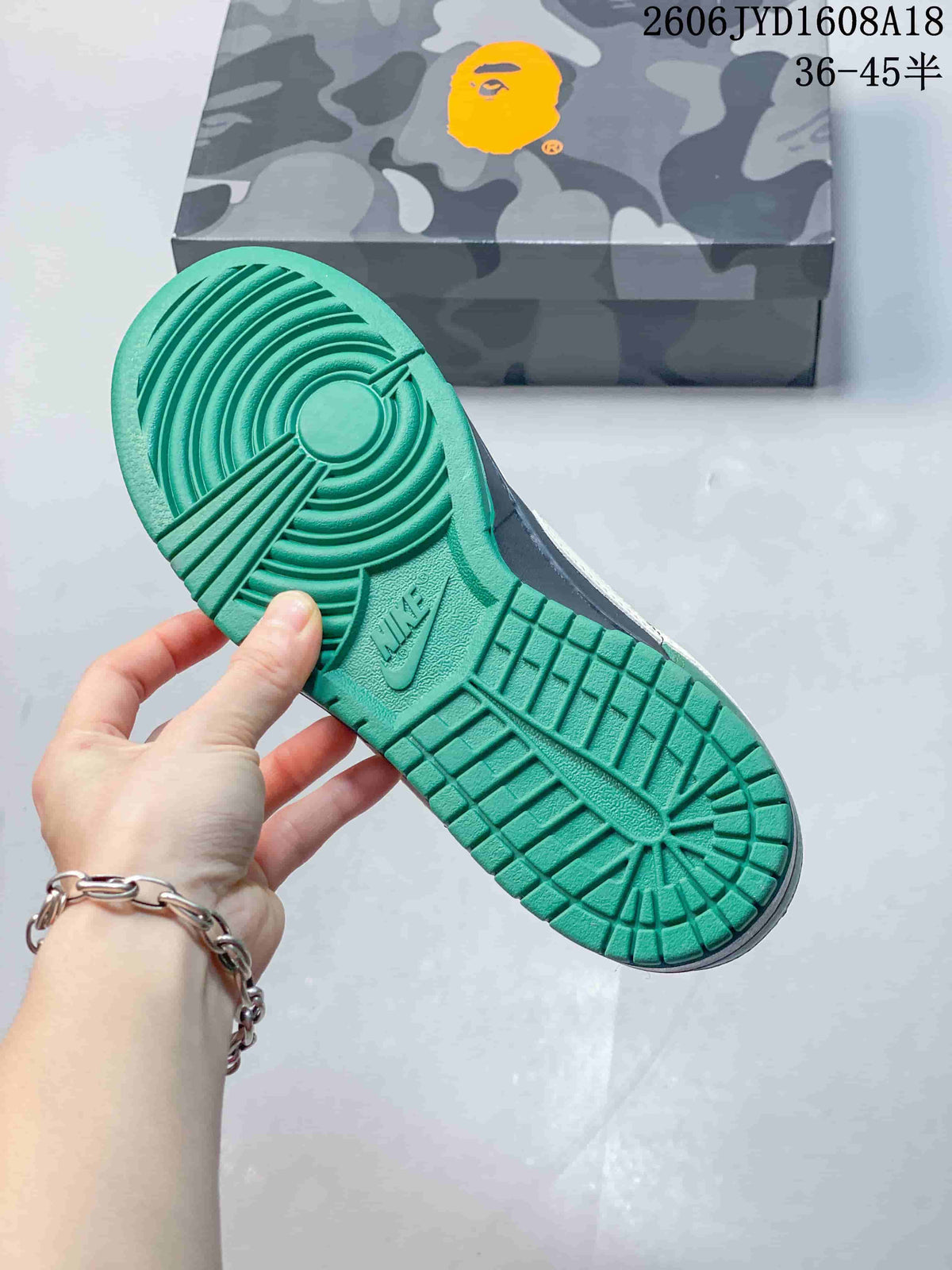 Nike SB Dunk Low Green and Navy Low-Top Sneakers