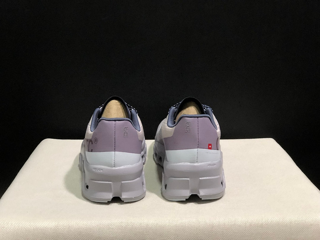 On Cloudmonster Sneakers in Gray and Purple