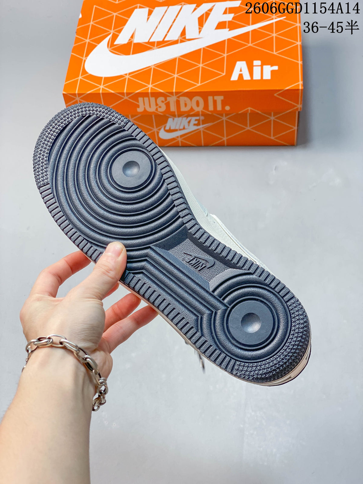 Nike Air Force 1 Low Cream and Navy Sneakers