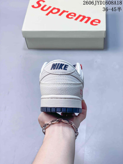 Nike SB Dunk Low Supreme-Style Grey Sneakers