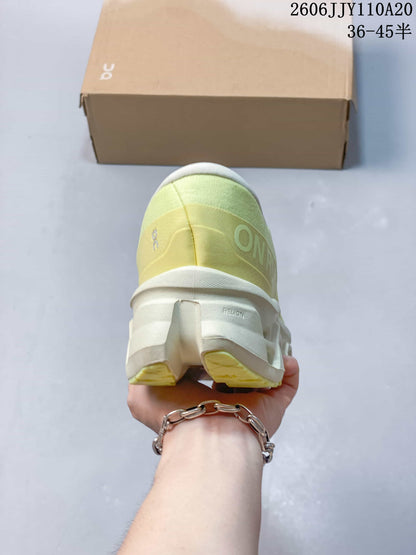 On Cloudmonster 3 Running Shoes – Pale Yellow