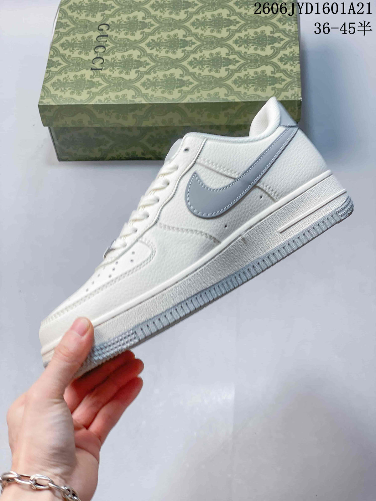 Nike Air Force 1 '07 Low White and Gray Sneakers