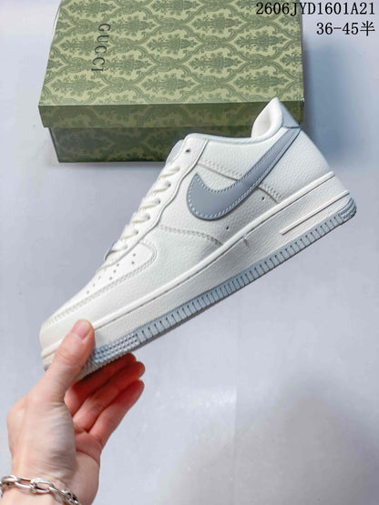Nike Air Force 1 '07 Low White and Gray Sneakers