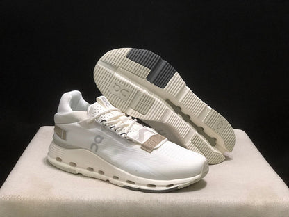 On Cloudnova 2 Sneakers White and Grey