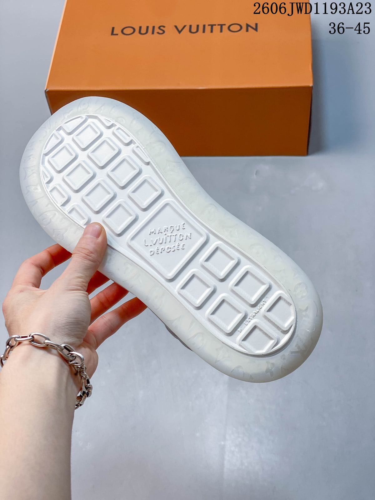 Louis Vuitton Tilted White Low-Top Lace-Up Sneakers