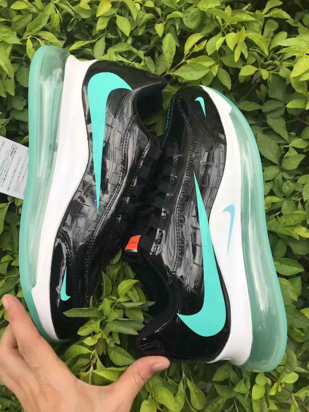 Nike Air Max 720 Sneakers in Black and Turquoise