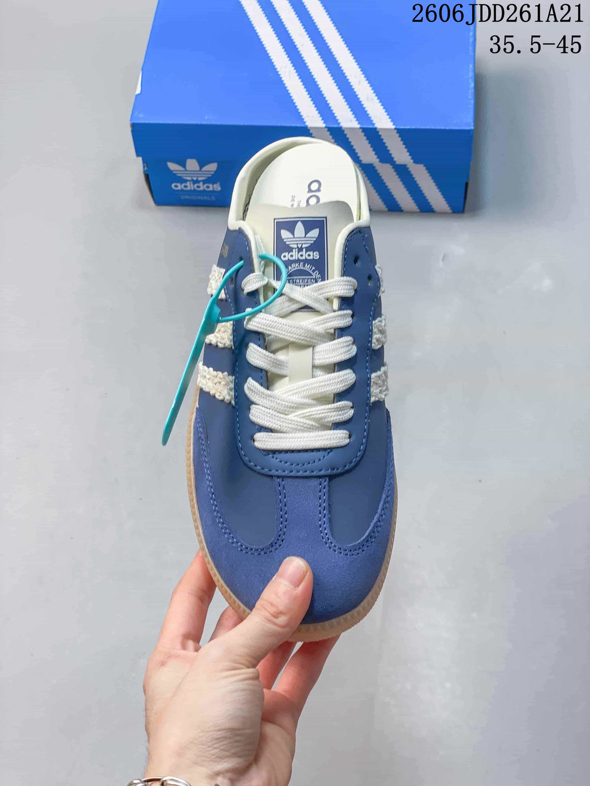 adidas Samba Mule Sneakers Blue and Cream JDD261A21
