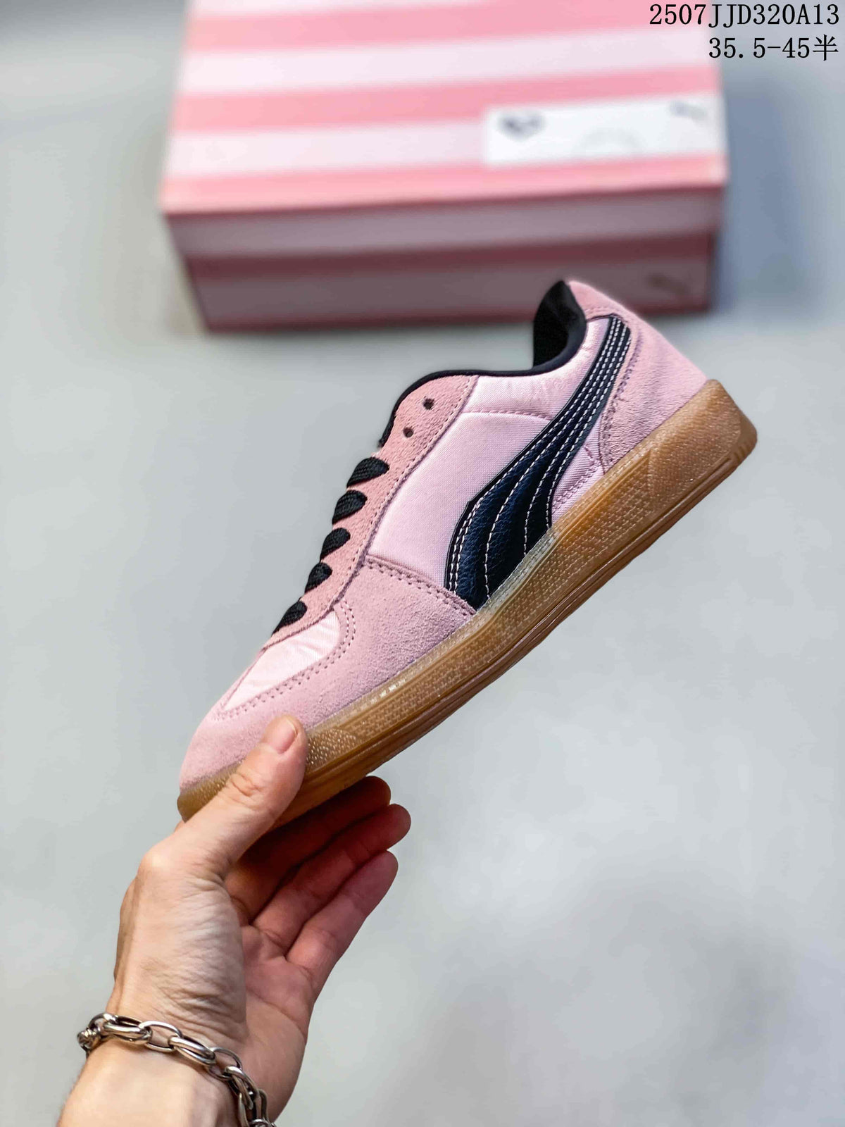 Puma Palermo Pink Suede-Style Low-Top Sneakers