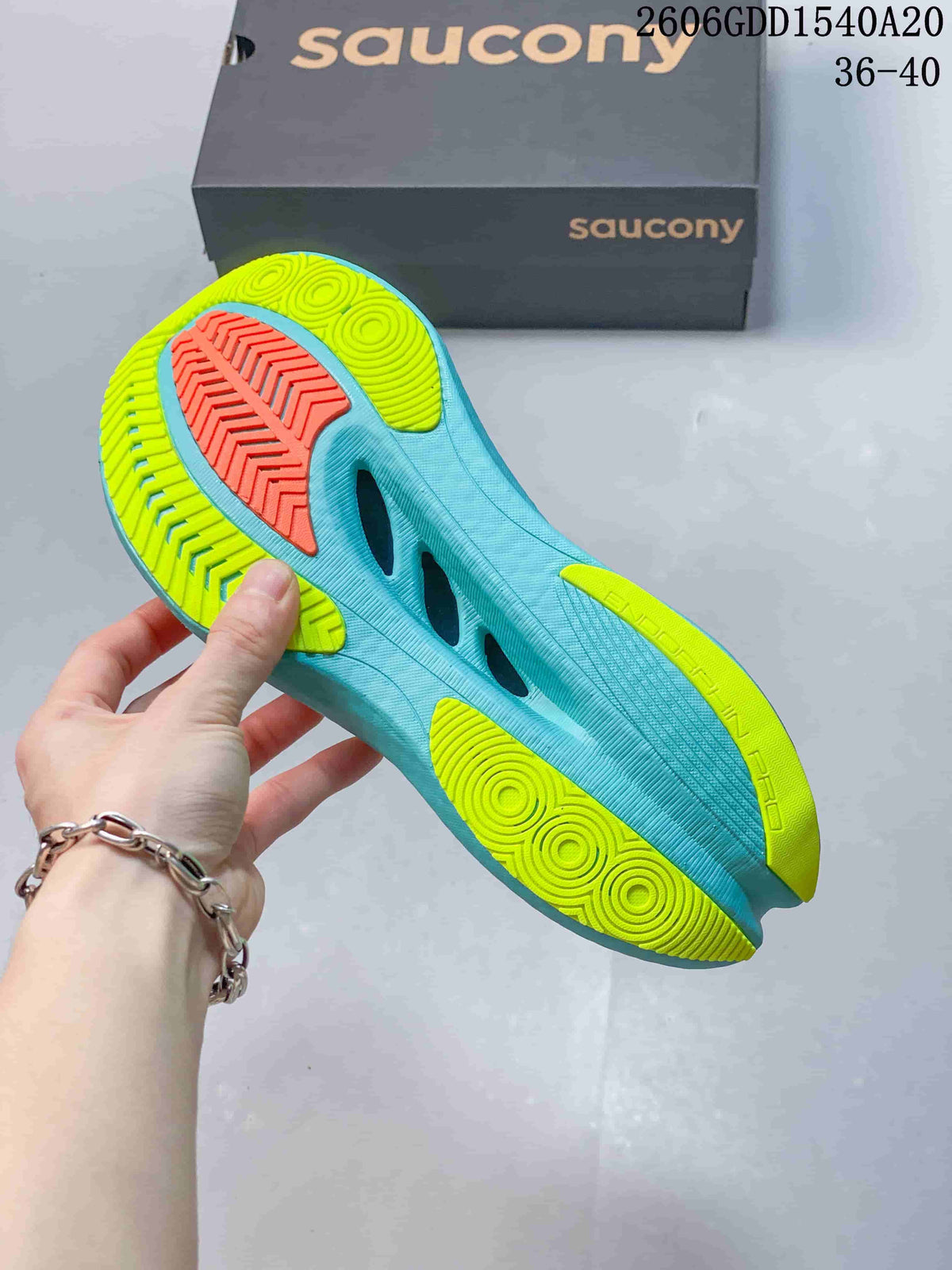 Saucony Endorphin Pro 5 Running Shoes, White and Aqua