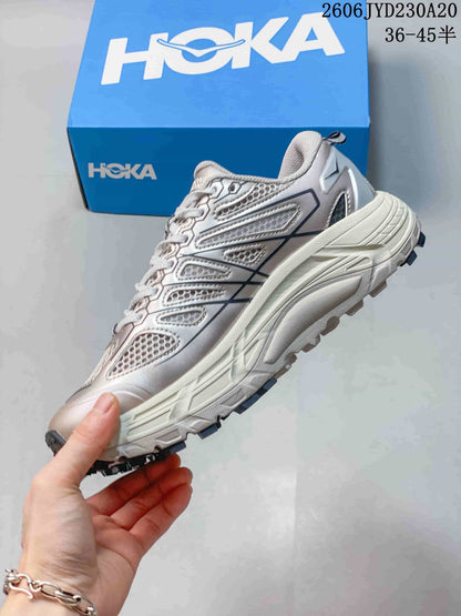 Hoka One One Trail Running Shoes Silver Mesh
