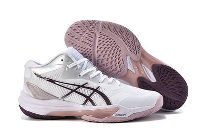 ASICS Sky Elite FF MT 3 White Watershed Rose Volleyball Shoes