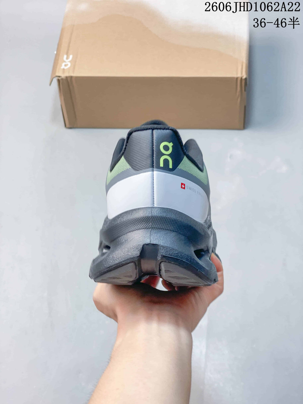 On Cloudtilt Remix Sneakers in Gray and Lime