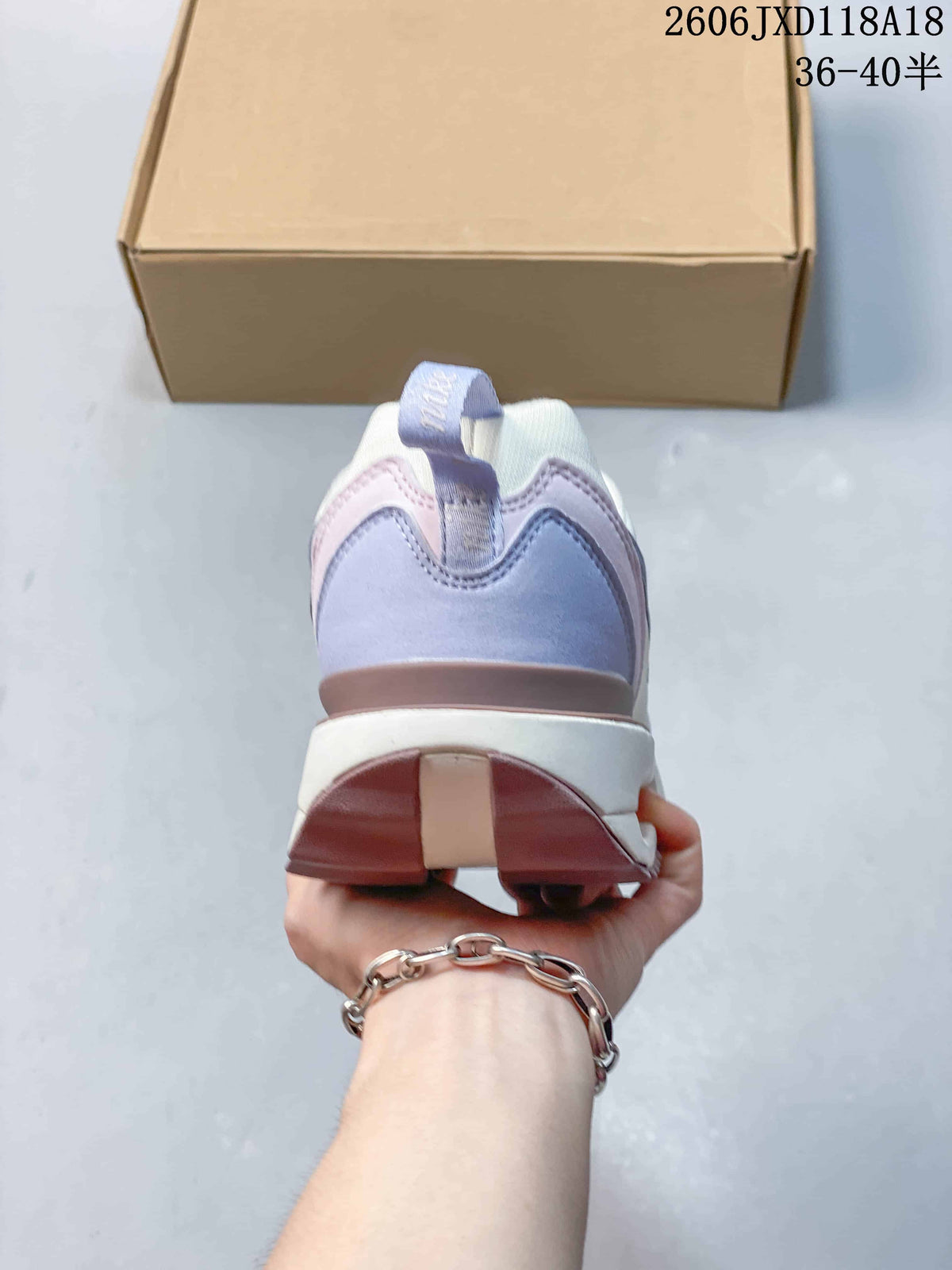 Nike Air Max Dawn Low-Top Sneakers in White and Lavender