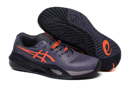 ASICS Gel-Resolution Tennis Shoes Violet and Orange