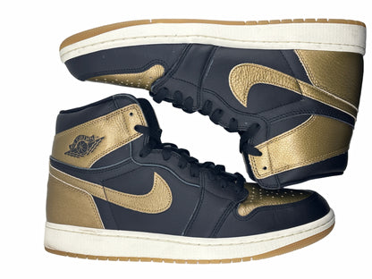 Jordan 1 Retro High OG Black Metallic Gold