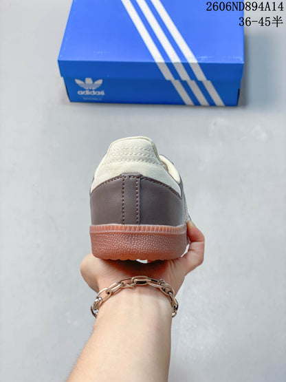 adidas Samba OG Low-Top Sneakers in Brown and Cream