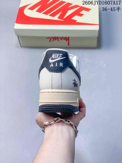 Nike Air Force 1 '07 Low Sneakers in White, Lime and Navy