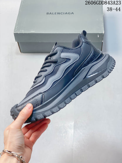 Balenciaga Gray Layered Sole Casual Running Sneakers