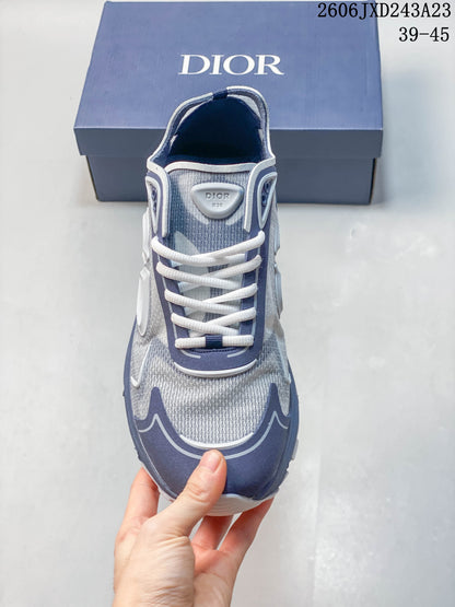 Dior B30 Countdown Low-Top Sneakers Gray Blue