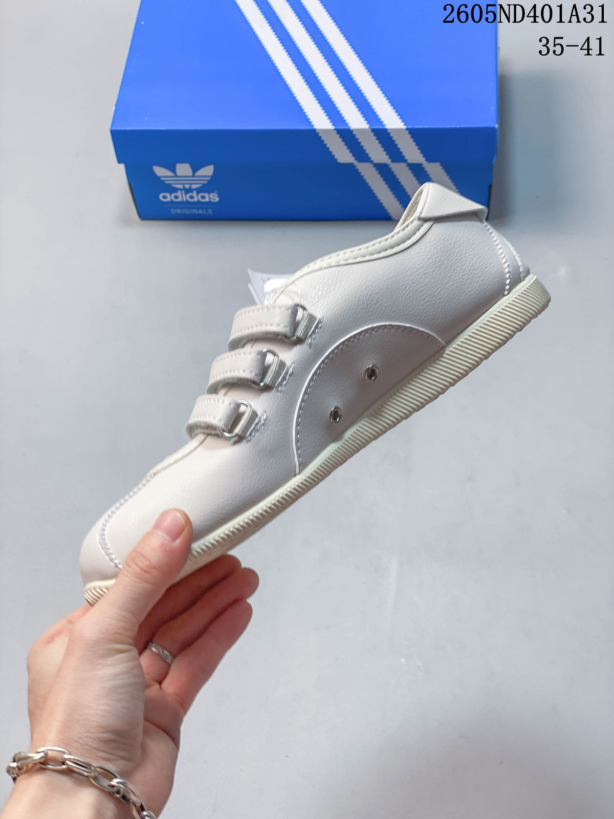 Adidas Samba Vegan OG Low-Top Sneakers, White and Silver