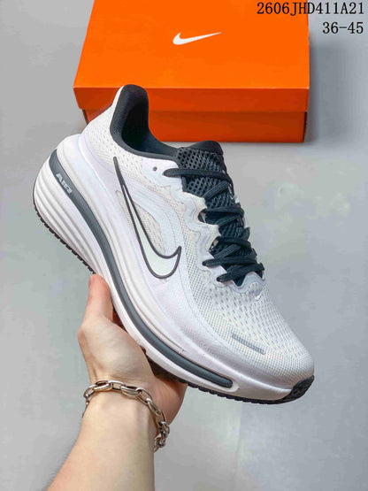 Nike Air Zoom Winflo 12 Running Shoes, White and Black