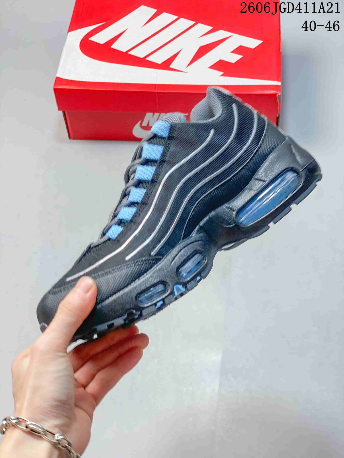 Nike Air Max 95 Sneakers in Charcoal and Blue