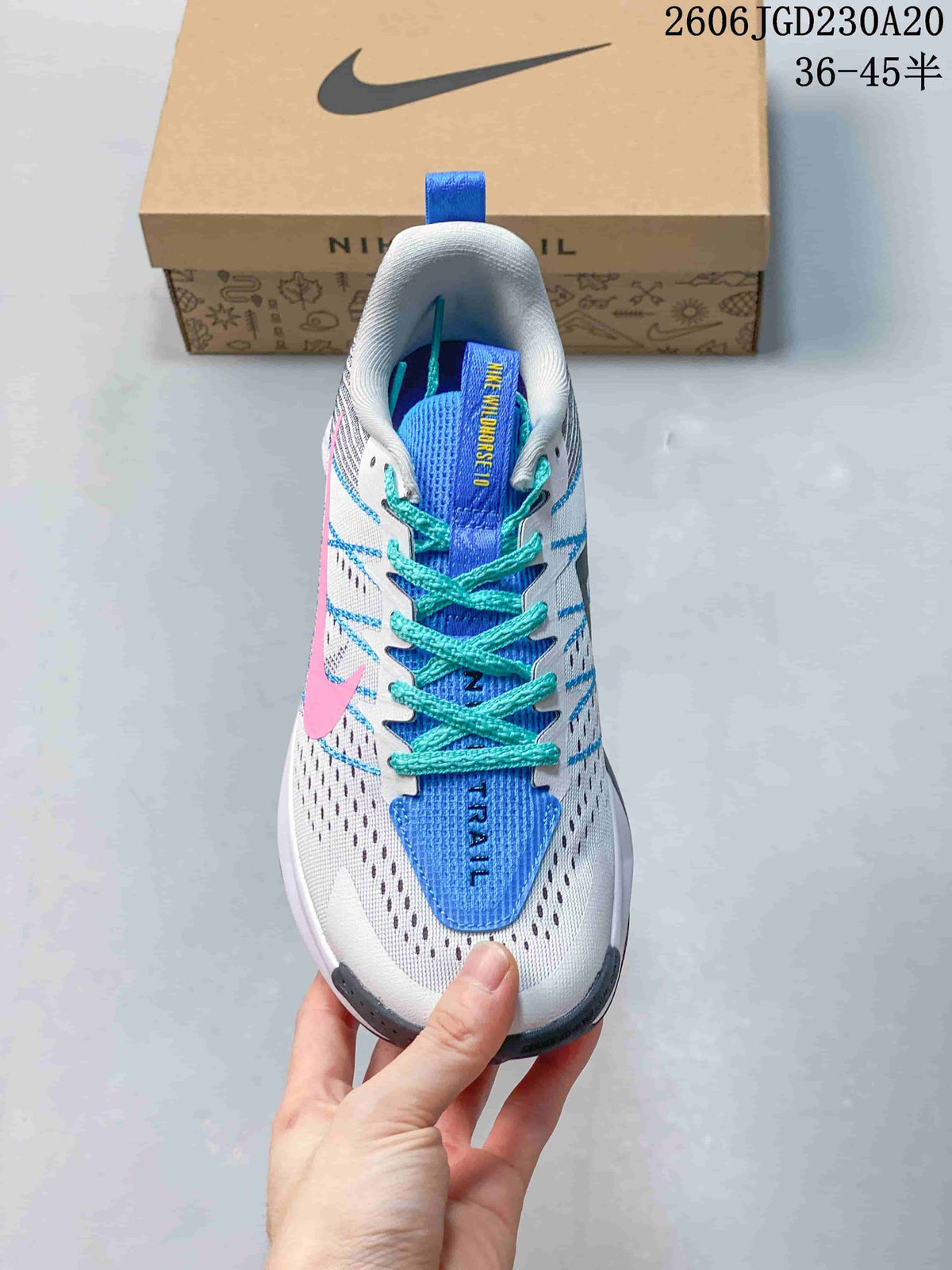 Nike Wildhorse 10 Trail Running Shoes White Blue Pink