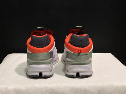 On Cloudnova 1 Sneakers, Silver and Orange