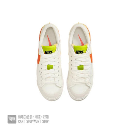 Nike Blazer Low 77 Sneakers White Orange Volt