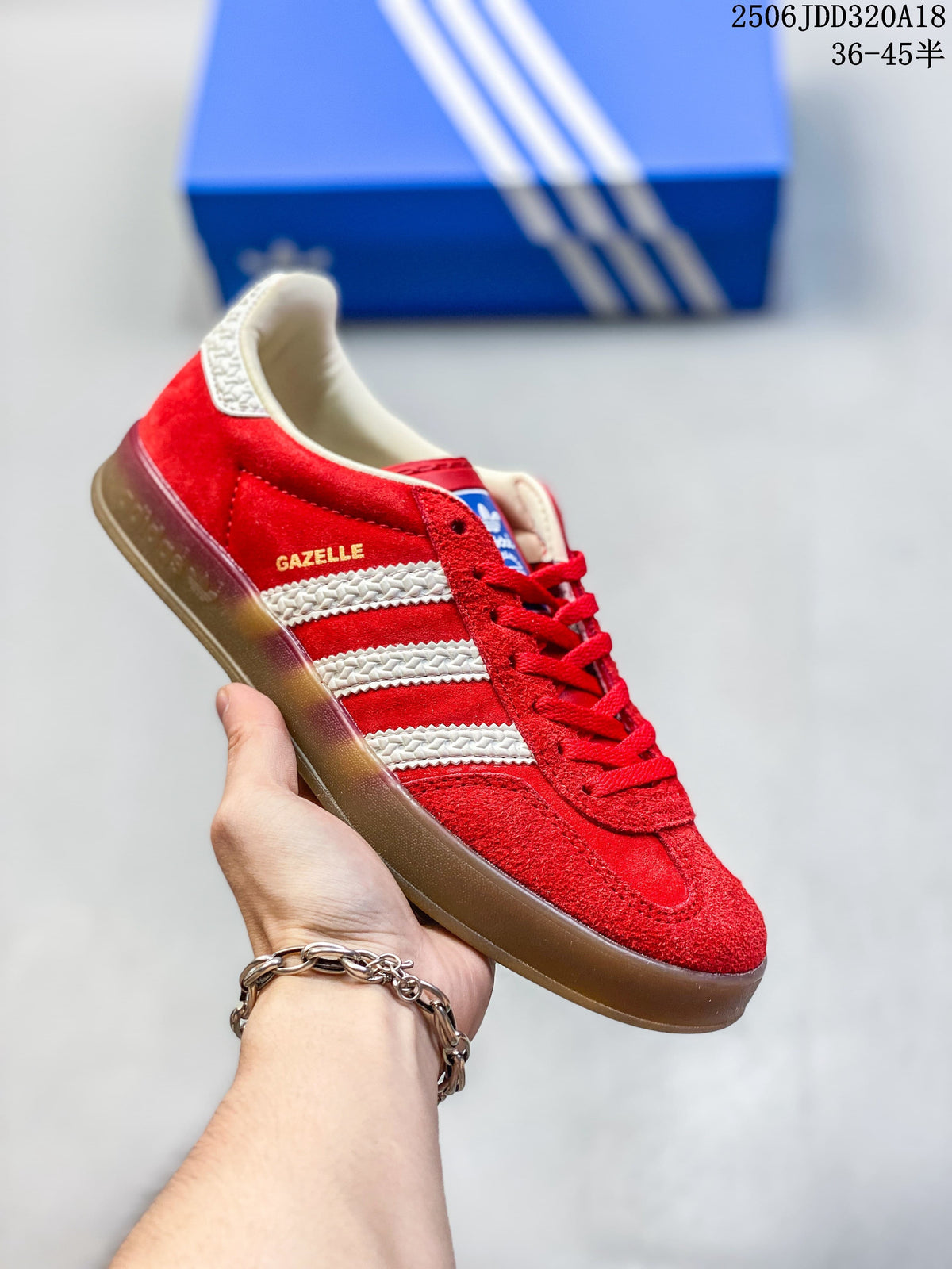 Adidas Gazelle Low-Top Sneakers with Gum Sole