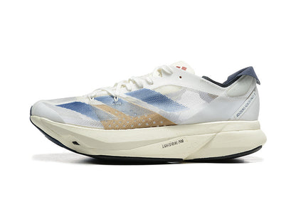 Adidas Adizero Adios Pro 3 Running Shoes, White Blue