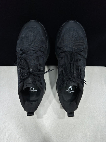 On Cloudsurfer Trail Black Trail Running Shoes